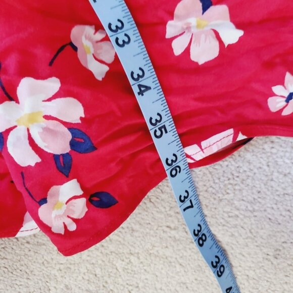 Old Navy Red Floral Mini Dress - Picture 4 of 8